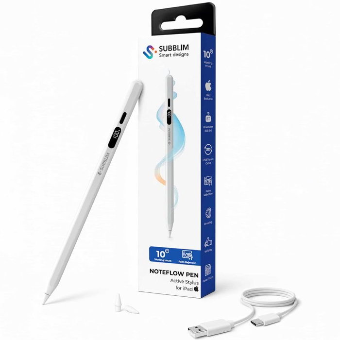Subblim NoteFlow Pen para iPad, Blanco